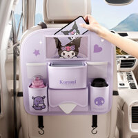 Hello Kitty Kuromi Ghế Ngồi Ô Tô Giá Sau Ghế Ô Tô Túi Bảo Quản Sanrio Hoạt Hình Treo Xe Phía Sau Đa Năng Hộp Bảo Quản