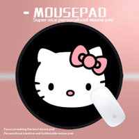 Hello kitty Miếng Lót Chuột Tròn Mèo Mèo Kích Thước Nhỏ Dày Chống Bụi Bẩn Văn Phòng Máy Tính Notebook Máy Tính Để Bàn Pad C3.22