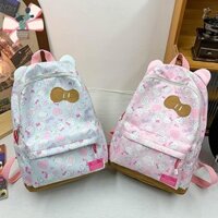 Hello kitty nơ dễ thương ngọt ngào dễ thương Tai mèo dễ thương (Bánh mì hình tai mèo hấp) ba lô dung tích lớn TR4