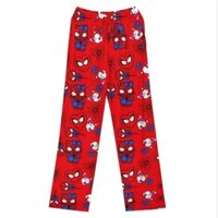 Hello Kitty × Quần Cotton Người Nhện - Đồ Ngủ In Hình Hoạt Hình Unisex Cho Thanh Thiếu Niên & Người Lớn