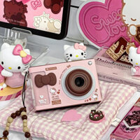 Hello Kitty Retro Campus Camera Hoạt Hình Dễ Thương Trẻ Em Máy Ảnh Kỹ Thuật Số HD Pixel Có Thể Chụp Ảnh Cho Bé Trai Bé Gái