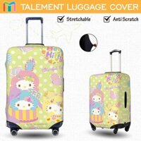 Hello Kitty Vỏ Bọc Vali Chống Trầy Bao Trùm Vali Độ đàn hồi Cá nhân Luggage Cover Size 18 20 22 24 26 28 30 32 inch LS189