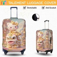 Hello Kitty Vỏ Bọc Vali Chống Trầy Bao Trùm Vali Độ đàn hồi Cá nhân Luggage Cover Size 18 20 22 24 26 28 30 32 inches Z2Z53