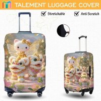 Hello Kitty Vỏ Bọc Vali Chống Trầy Bao Trùm Vali Độ đàn hồi Cá nhân Luggage Cover Size 18 20 22 24 26 28 30 32 inches Z2Z51
