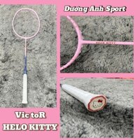 HELLO KITTY Vợt Cầu Lông khung carbon (Tặng căng sẵn 11kg cước bg65ti + cuốn cán + túi rút)