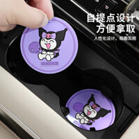 Hello Kitty Xe Cốc Nước Chống Trơn Trượt Miếng Lót Sanrio Xe Coaster Lưu Trữ Đa Năng Cách Nhiệt Pad Vị Trí Cốc Nước Miếng Lót Bảo Vệ