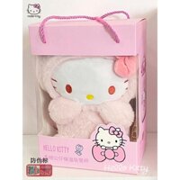 Hellokitty Bình Nước Giữ Nhiệt Hình hello kitty Đáng Yêu Kèm Ống Hút Bằng Thép 316