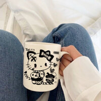 Hellokitty Cốc Chịu Nhiệt Hoạt Hình Cốc Nước Kuromi Cốc Trà Nước Uống Cốc Dễ Thương