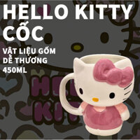 Hellokitty Cốc Gốm Hello Kitty Cốc Sáng Tạo Cốc Hoạt Hình Cô Gái Dễ Thương Cốc Nước Thiết Thực Dung Tích Lớn