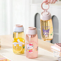 Hellokitty Cốc Nhựa Tiện Dụng Chất Liệu Thể Thao Học Sinh Trà Nam Nữ Cốc Nước Di Động Giá Trị Cao Mùa Hè