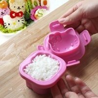 Hellokitty DIY Cơm Bóng Khuôn Dễ Thương Hello Kitty Hình Gạo Sushi Dụng Cụ Ẩm Thực Nhật Bản