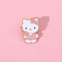 Hellokitty Huy Hiệu Dễ Thương Hello Kitty Hoạt Hình Độc Đáo Sáng Tạo Móc Treo Túi Ngoại Vi Sanrio