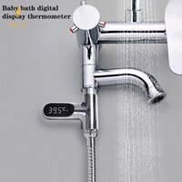 [Heltc] Máy theo dõi nhiệt độ nước bồn tắm nước nóng Điện tại nhà Màn hình LED Vòi sen Nhiệt kế nước Máy đo nhiệt độ tắm cho bé [VN]
