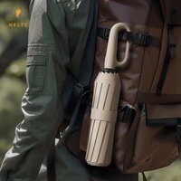 [Heltc] Ô gấp ngược hoàn toàn tự động có ô UV sọc phản quang chống gió cho nam và nữ Carabiner Handle Travel [VN]
