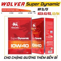 [HẺM NHỚT] Nhớt Oto Wolver Super Dynamic 10W40 can 4L