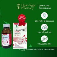 Hemofeto Folic hộp 30 viên bổ sung sắt, acid folic và kẽm cho cơ thể