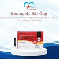 Hemopoly bổ sung sắt cho cơ thể khoẻ mạnh, không gây táo bón Hộp 20 ống