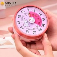 Hẹn giờ cơ MINLIA, Đồng hồ bấm giờ 60 phút Đồng hồ báo thức Hẹn giờ trực quan, Dễ thương có chân đế Đồng hồ đếm ngược lớn Hộ gia đình