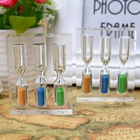 Hẹn giờ Đồng Hồ Cát 3,4,5 phút Đồng Hồ Cát Cát Acrylic Cho Trà Cafe Quà Tặng Trẻ Em