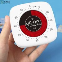 Hẹn giờ trực quan SAIN, Hẹn giờ Silcent kỹ thuật số có thể sạc lại, Công cụ quản lý Thời gian 60 phút Đồng hồ thời gian kép Đồng hồ đếm ngược cơ học Lớp học