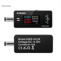 Henghome KWS-DC28 0.96 Inch TFT HD Màn hình kỹ thuật số DC 5.5 * 2.5 Máy kiểm tra giao diện Vôn Ampe kế Đồng hồ đo công suất Hiển thị nhiều trong một TFG