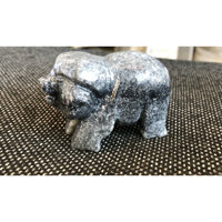 heo đá phong thủy đá non nước 7cm  - Đen