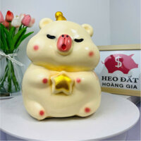 Heo đất CHUỘT ôm SAO size TO đáng yêu, Heo đất tiết kiệm trang trí Decor, quà tặng  - HĐNG70