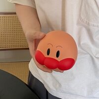 Heo Đất Dễ Thương Hói Anpanman Búp Bê Heo Đất Mặt Đỏ Lớn Trong Mũ Heo Đất Đồ Trang Trí Vui Nhộn