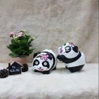 Heo đất handmade - panda