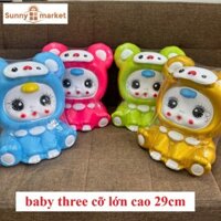 Heo đất hình Baby three cỡ lớn cao 29cm cực kỳ đáng yêu, heo đất hàng dày, chất lượng, xinh xắn