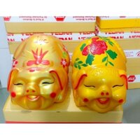 Heo đất khổng lồ 42cm, heo quay có nơ kích thước lớn dài 42cm