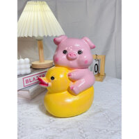 Heo Đất Lợn Đất Tiết Kiệm Mẫu Heo Cưỡi Vịt Cute, Ống Heo Đất Tiết Kiệm - Xưởng Thạch Cao Hn ư
