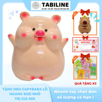 Heo đất ống tiết kiệm tiền lỗ tròn heo bánh bao size to cute xinh LD47 - TABILINE