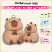 Heo Đất Tiết Kiệm Capybara Size To - Ống Heo Nhựa Cao cấp, Chống Va Đập Bền Đẹp, Decor Siêu Cute