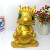 Heo đất tiết kiệm linh vật phong thủy Rồng Vàng cao 30xd26xr20-lơn đất quà tặng trang trí
