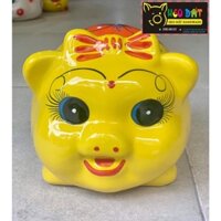 Heo đất tiết kiệm tiền - Heo sứ nơ nhỏ đẹp