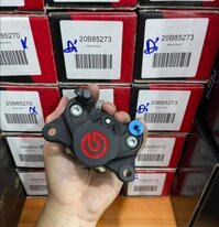 HEO DẦU BREMBO 2PIS ĐEN LOGO ĐỎ