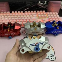 Heo dầu Nissin 2pis nhôm CNC gắn mọi loại xe