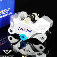 Heo dầu Nissin Moto 2piston kèm pát gắn dành cho các dòng xe - trắng - Winner V1, V2, V3