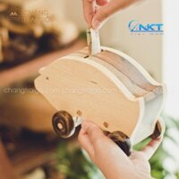Heo Gỗ Đựng Tiền_Đồ Chơi Chàng Trai Gỗ