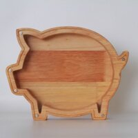 Heo Gỗ tiết kiệm, đựng tiền đáng yêu cho bé