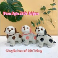 Heo sứ Tiết Kiệm Bát Tràng-Lợn Đất-Ống sứ đựng tiền chó đốm cute cho bé yêu-Ống sứ Vua Lợn Tiết Kiệm