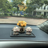 heo xinh tô điểm taplo xe hơi, decor tô điểm ô tô