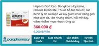 Heparos Soft Cap. Dongkoo 12 vỉ x 5 viên – Điều trị suy giảm chức năng gan