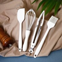 HERA Bộ 4 Cây Phới Dẹt Mini Bằng Silicone Dùng Đánh Trứng / Làm Bánh Tiện Dụng