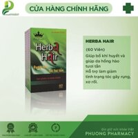Herba Hair Kingphar - Giúp ngăn ngừa rụng tóc, tóc chắc khỏe (Lọ 60 viên)