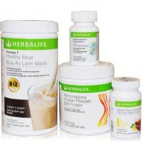 HERBALIFE - Bộ 4 sản phẩm hỗ trợ giảm cân nâng cao (F1, F2, PPP, Trà)
