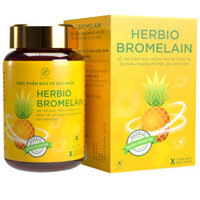 Herbio Bromelain, hỗ trợ giảm triệu chứng phù nề, sưng tấy do chấn thương mô mềm, do viêm họng