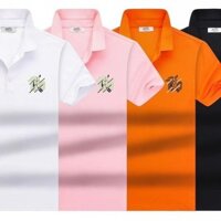 Hermes7435 Phong Cách Mới Áo Thun Tay Ngắn Cotton Nguyên Chất Áo polo Nam Ve Áo Cao Cấp Top