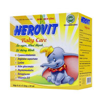 Herovit Baby Care, giúp bổ sung lysine, kẽm và các Vitamin